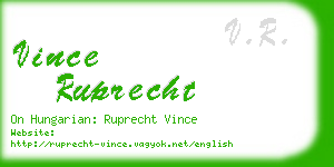 vince ruprecht business card